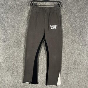 Gallery Dept. Pants Small Gray Fleece Sweatpants Colorblock Raw Hem Joggers